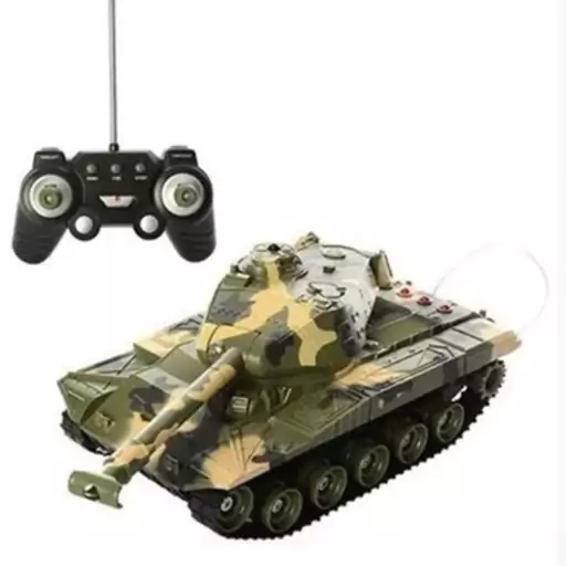 اسباب بازی ماشین کنترلی تانک سبز شارژی Remote Control BATTLE TANK