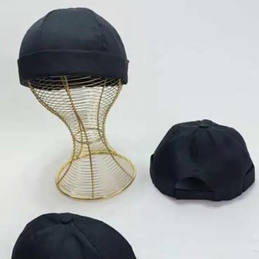 کلاه لئونی کتان ، کلاه بدون لبه کلاه خاص با بند تنظیم سایز چسبی از پشت ، 4فصل با آستر داخلی مناسب خانوم ها و آقایان