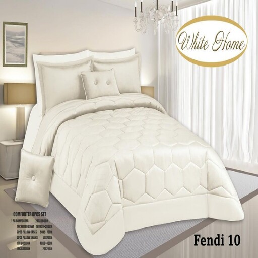 روتختی مخمل ویت هوم white homeمدل Fendi فندی دونفره 8 تکه