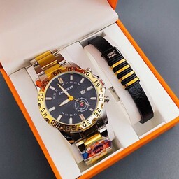 ست مردانه ساعت امپاور  و دستبند چرم کد 37 ع شیک و زیبا با کیفیت بالا  مناسب کادو استفاده شخصی 