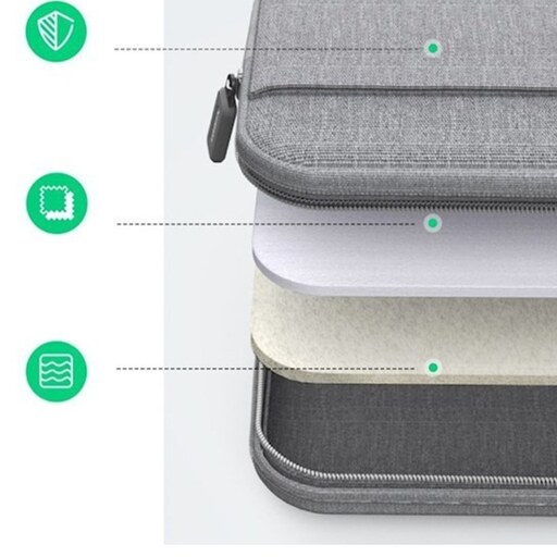 کیف لپ تاپ برند یوگرین برای لپ تاپ 15 اینچ رنگ طوسی