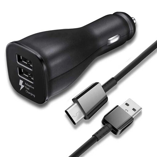 شارژر فندکی سامسونگ مدل EP-LN920 به همراه کابل تبدیل USB-C