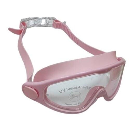 عینک شنا اسپیدو  مدل 5032 غواصی لنز شیشه ای در رنگ صورتی سفید مشکی 