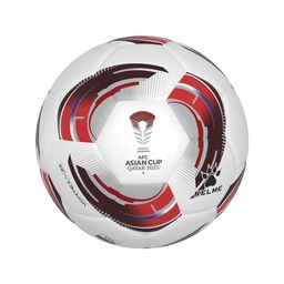 توپ فوتبال چرمی سایز 5  براق طرح KELME جام ملت های آسیا قطر   AFC 2023  همراه سوزن و ضمانت 