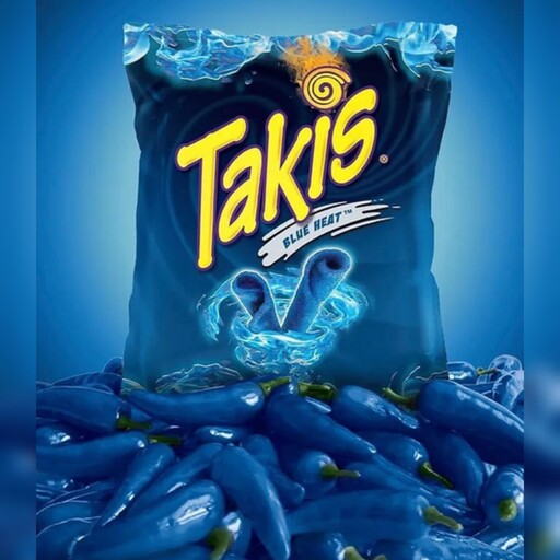 تاکیس Takis  تند آبی بلو هیت آمریکایی