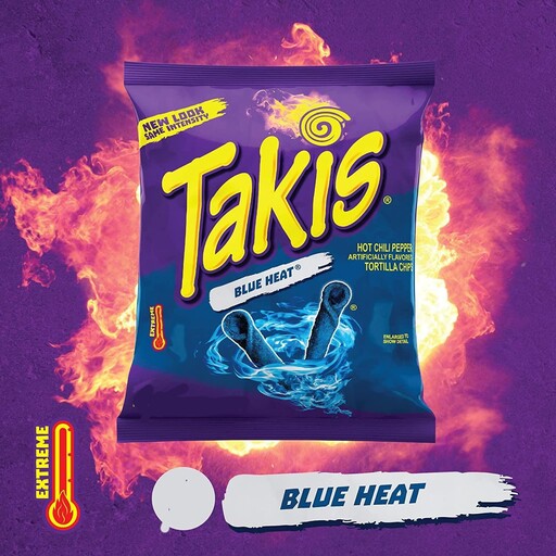 تاکیس Takis  تند آبی بلو هیت آمریکایی