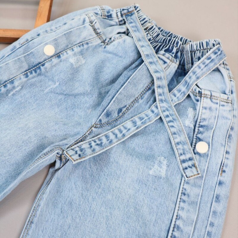 شلوار  جین  بگ دخترانه  مناسب سایز 60 تا 85  شیک و عالی