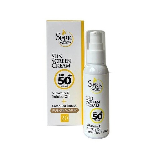 کرم ضد آفتاب رنگی SPF50 اسپارک وودن مدل 20 حجم 50 میلی لیتر