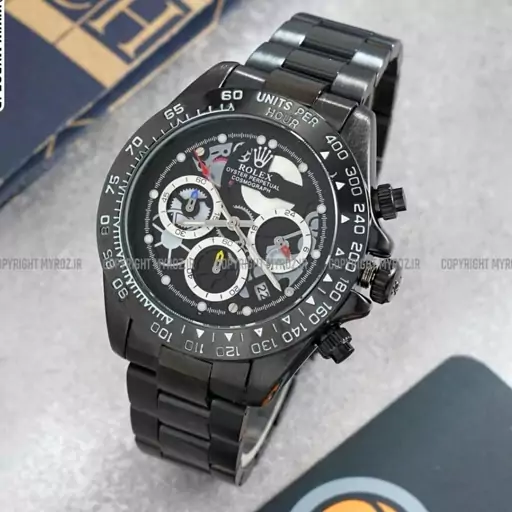 ساعت مچی مردانه رولکس ROLEX  طرح Daytona مدل 2021
دارای جعبه و باطری اضافه