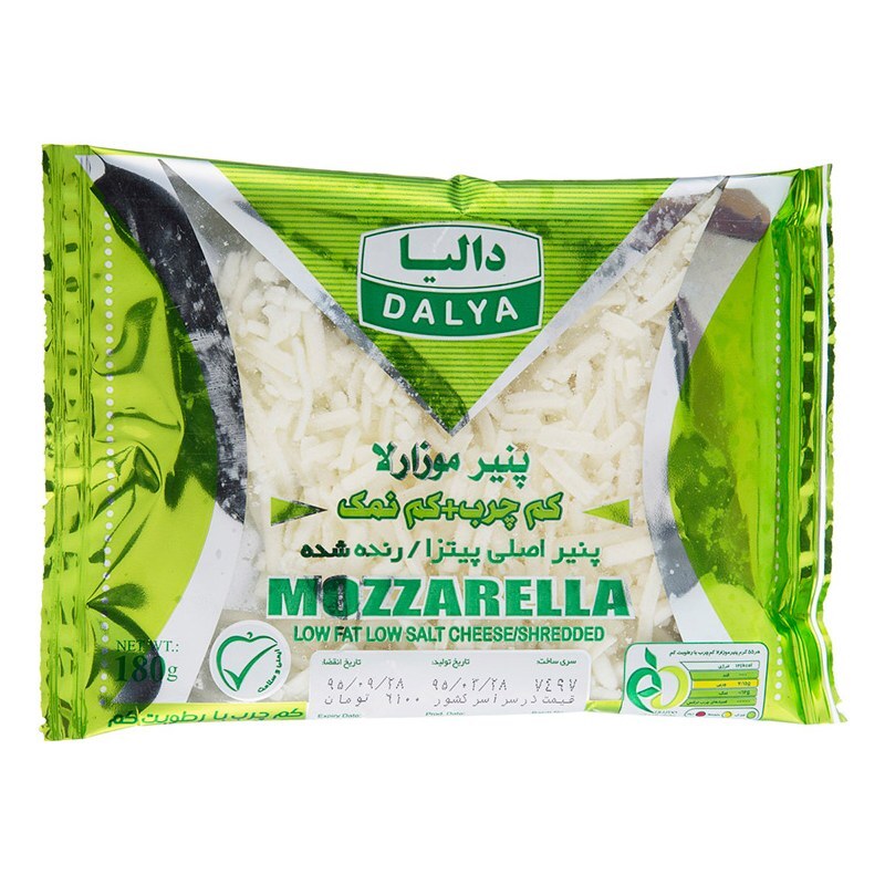 پنیر پیتزا موزارلا کم چرب و کم نمک دالیا - 250 گرم