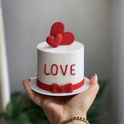 کیک خامه ای مخصوص ولنتاین ، تولد ، سالگرد ازدواج (ارسال پسکرایه)