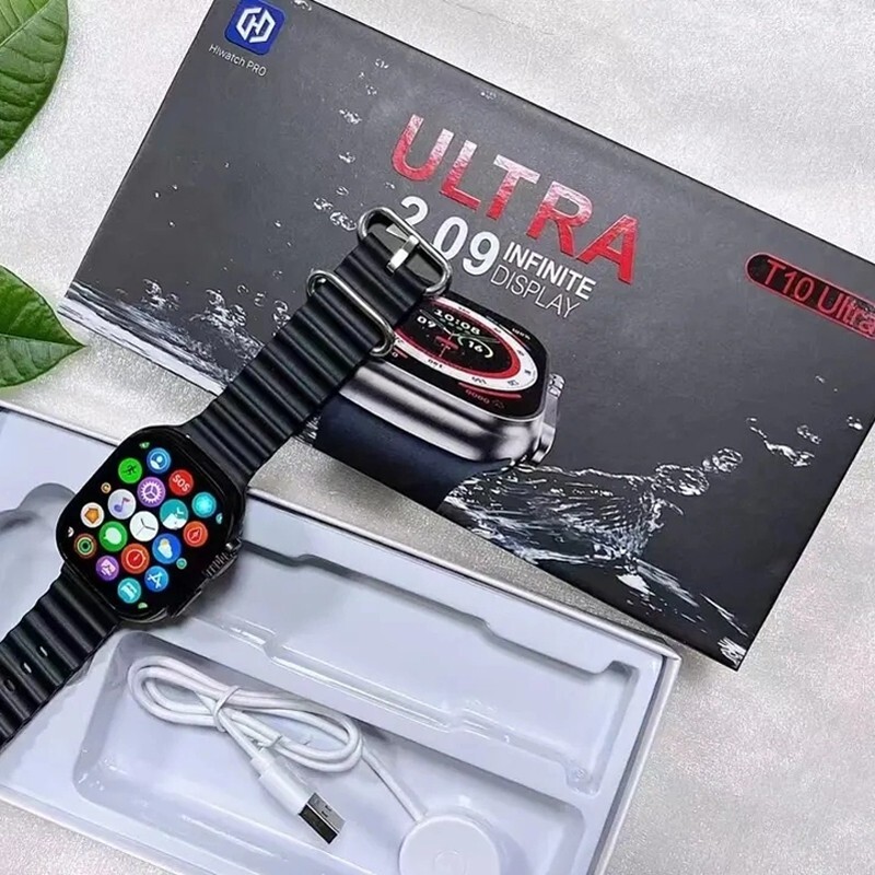 ساعت هوشمند t10 ultra ( اسمارت واچ اپل واچ طرح و مدل t10 ultra سری 7 و سری 8 )