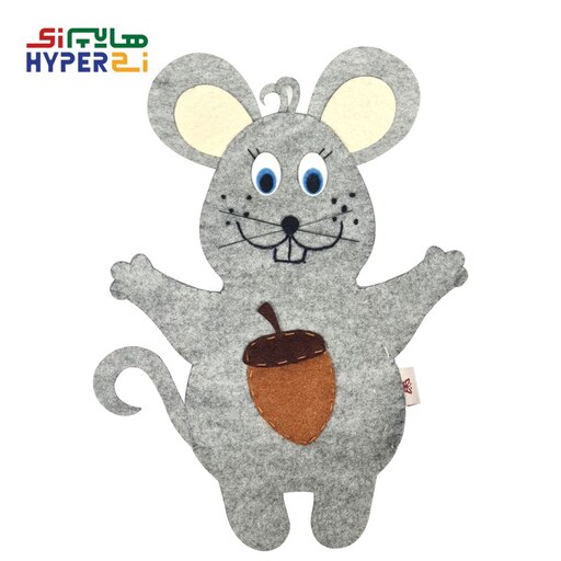 عروسک پاپت نمایشی مامان پری مدل موش (عروسک دستی حیوانات)