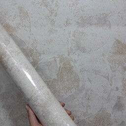 کاغذ دیواری پتینه روشن کرم نقره ای شایندار خارجی کیفیت فوق العاده زیر قیمت