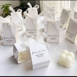 شمع روبیک بسته 10 عددی مناسب برای مراسمات عقد و عروسی و نامزدی و تولد و ...