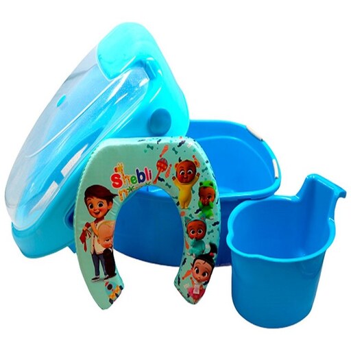 توالت فرنگی سه کاره کودک سوواندا   Suvanda رنگ آبی 