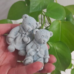 مجسمه خرس زوج دختر و پسر  با رنگ های متفاوت 