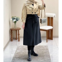 ست کت دامن مدل کاترین طاها با جنس کت تی سی و سارافون کتان و سایزبندی38تا46