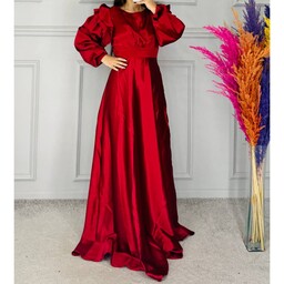 لباس مجلسی شاتوت ماکسی کد2با جنس ساتن راشن روسی درجه یک و فوق العاده لطیف و سایزبندی 36تا56