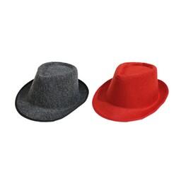 کلاه شاپو نمدی قرمز و مشکی