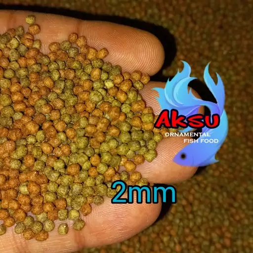 غذای ماهی گرانول 2 میل  انرژی بیومار روابی  اکسو اسپیرو واستا 250 گرمی  گوشتخوار گیاه خوار