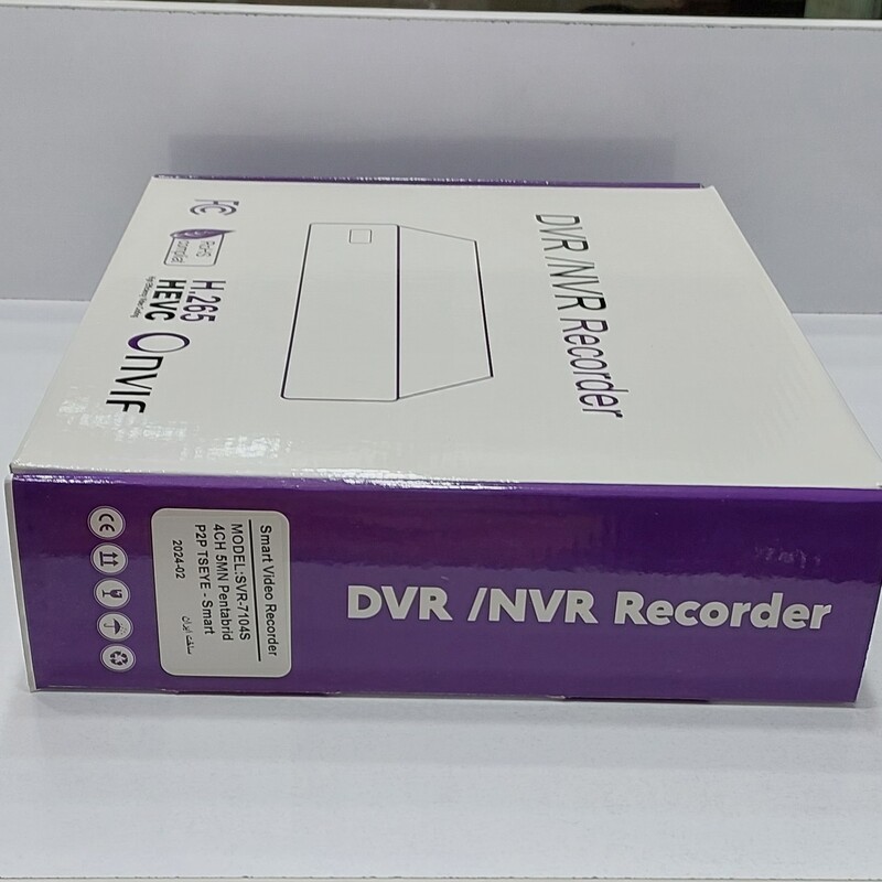 DVR دی وی آر 4 کانال پنج مگاپیکسل برند opticall،هوشمند با قابلیت ساپورت دوربین های میکروفون سرخود 