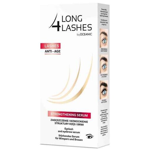 سرم ضد ریزش و رشد مژه و ابرو لانگ فور لش LONG4LASH مدل ANTI AGE  تقویت مژه در افزایش سن و شیمی درمانی