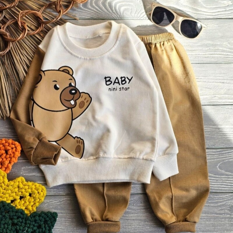لباس بچهگانه بلوز شلوار خرس baby