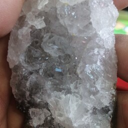 سنگ راف الماس هرکیمر زیبا و درخشان کوارتز شفاف (درکوهی) 