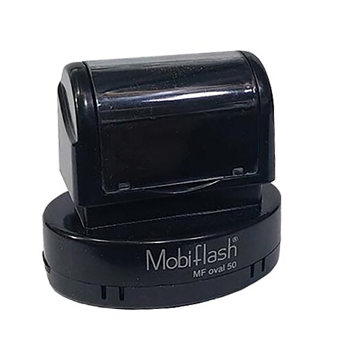 مهر لیزری بیضی مدل Mobiflash MF50 سایز  50-30 میلیمتر با کیفیت عالی ( پس کرایه )