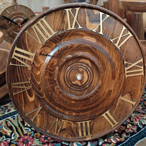 ساعت چوبی دستساز چوب روس