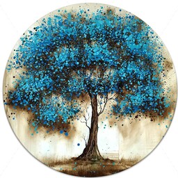 نقاشی و طراحی درخت مدرن با گواش