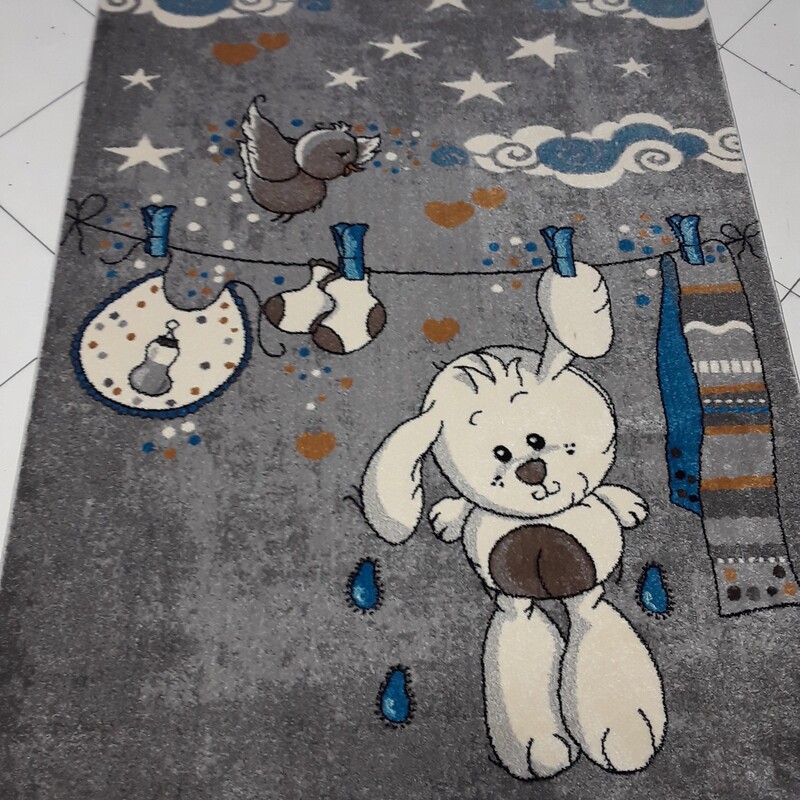 فرش اتاق کودک ساوین طرح خرگوش 4 متری 