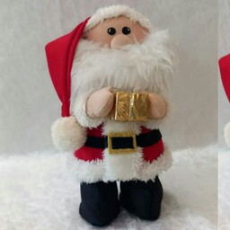 عروسک بابانوئل کریسمسی دستساز قابل شستشو 30 سانت دکوری با ارسال رایگان