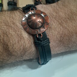 دستبند چرمی مصنوعی طرح قطب نما -زیبا -مناسب برای هدیه ولنتاین و غیره