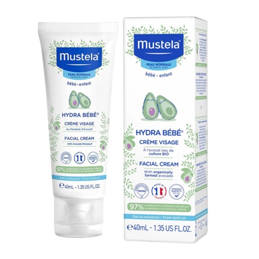 کرم موستلا هیدرا ب ب  mustela فرانسه حجم 40 میل انقضا 2025 مخصوص صورت