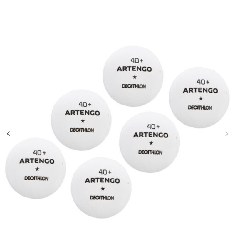 توپ پینگ پنگ دکتلون مدل ARTENGO 40 TTB100 بسته 6 عددی  رنگ سفید