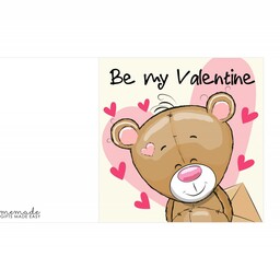 کارت پستال روز عشق کد5 طرح خرس