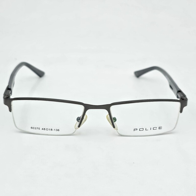 عینک طبی مردانه-زنانه برند police فلزی دسته فنری کد 1701