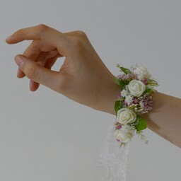 دستبند عروس گل مصنوعی 