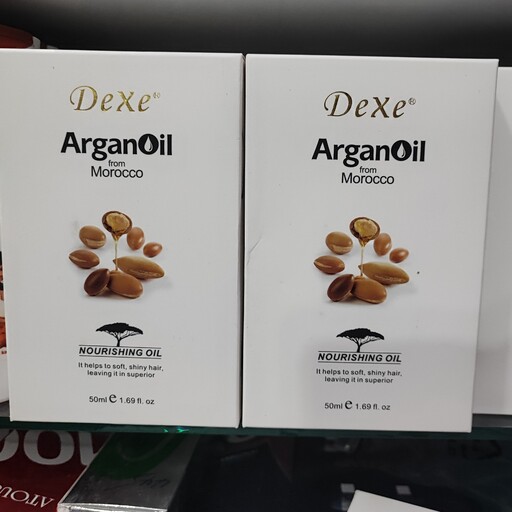 روغن آرگان دکس 50 میل روغن آرگان غلیظ عسلی دکس روغن dexe