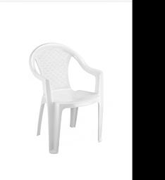 صندلی پلاستیکی ناصر کد 812 رنگ آبی و سفید