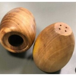 نمکدان چوبی مدل تخم مرغی 