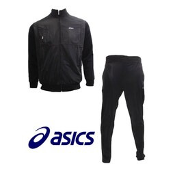 ست گرمکن شلوار ورزشی مردانه آسیکس ASICS رنگ مشکی سایز بندی