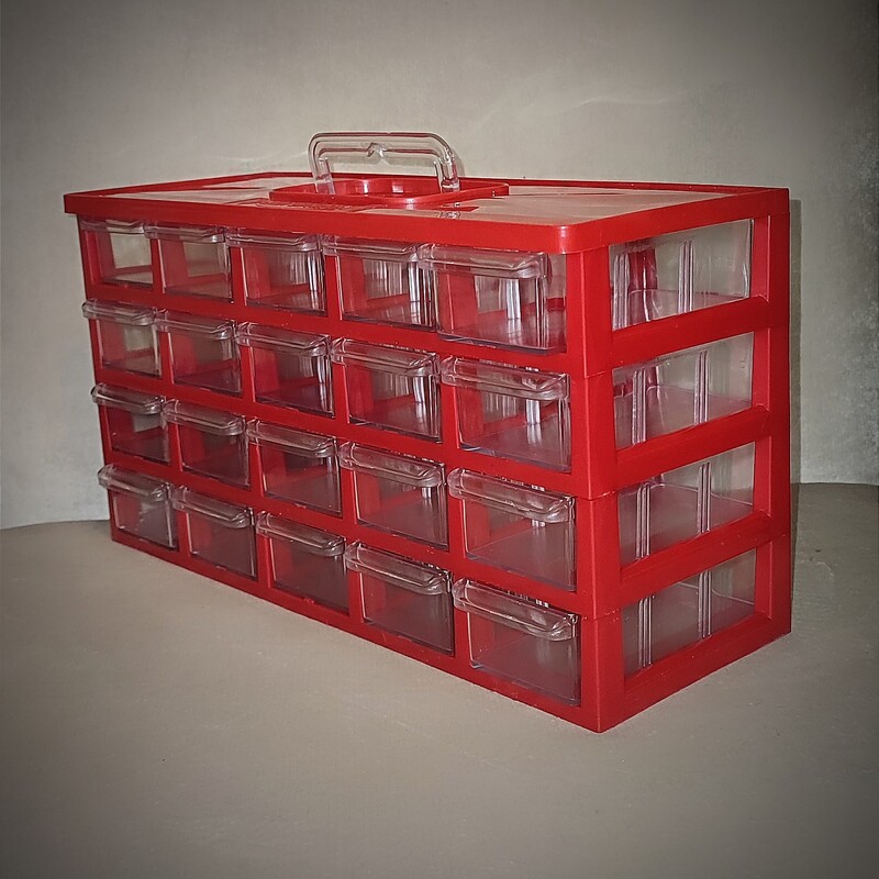 جعبه ابزاروقطعات  20کشو  قرمز کیان تکنیک  جعبه قطعات  جعبه ابزار  کشوقطعات(هزینه ارسال پس کرایه بعهده مشتری می باشد)