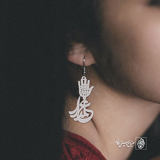 گوشواره علمدار کد 347  (استیل ضدحساسیت)