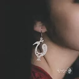 گوشواره پرنده کد 558  (استیل ضدحساسیت)