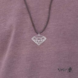 گردنبند الماس کد 40178  (استیل ضدحساسیت)
