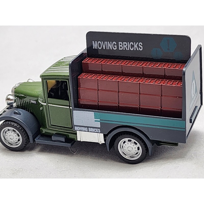 ماشین بازی مدل فلزی کامیون حمل آجر
