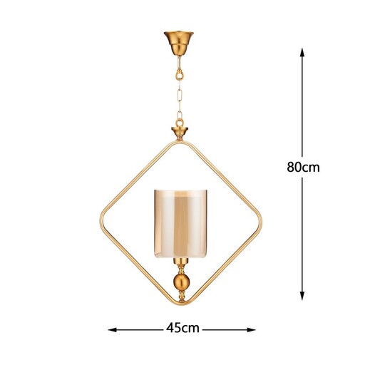 چراغ آویز زیمادر مدل دیاموند کد ZD-02